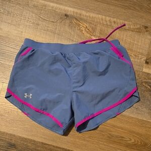 Under Armour Women's Gray Shorts with Pink Trim
